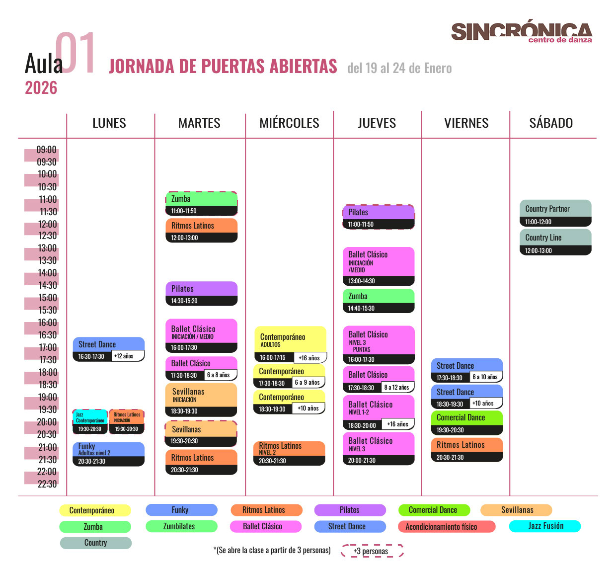 Horario Aula 01 SINCRONICA JDA PTAS ABIERTAS 2026 1