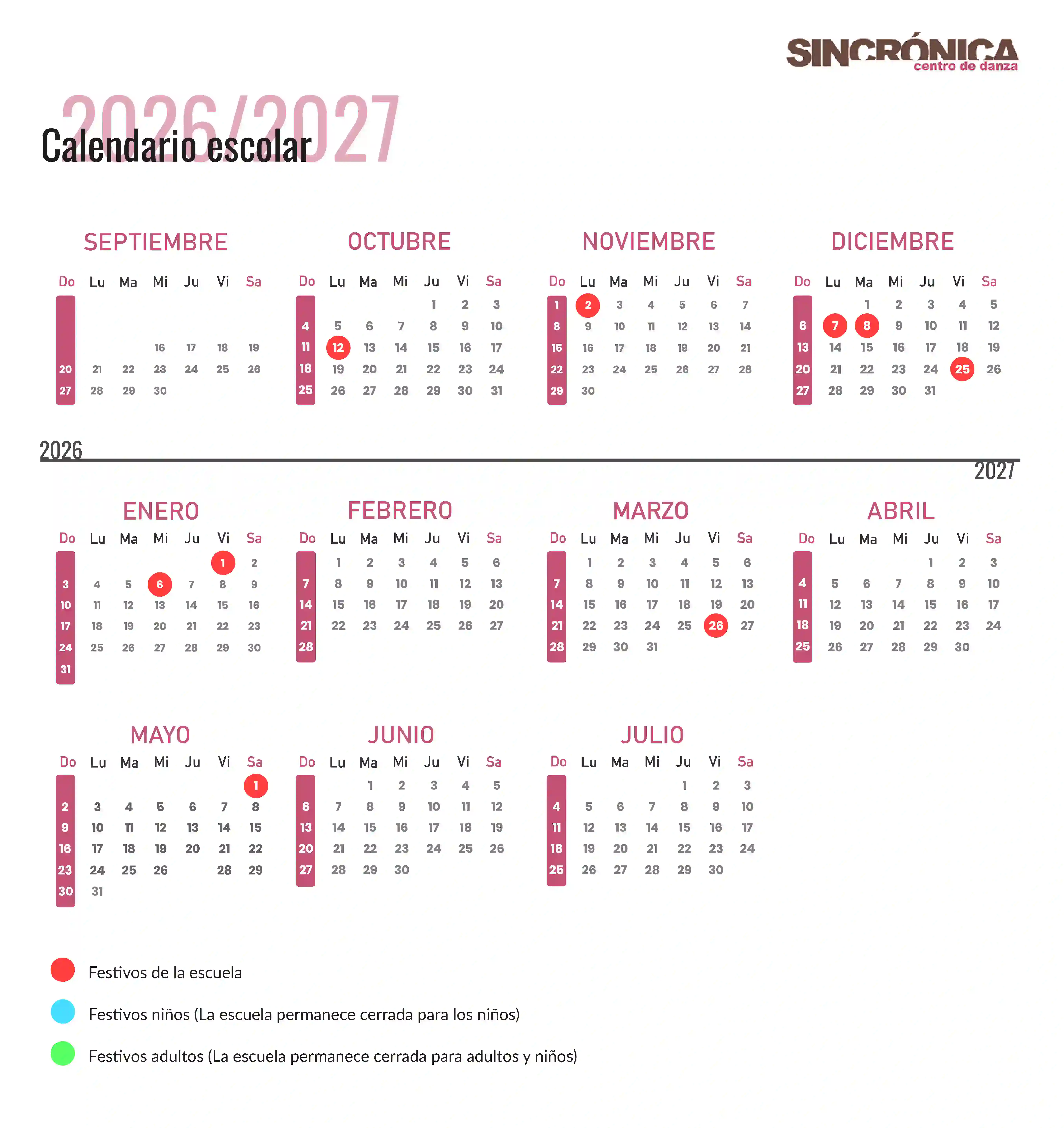 CALENDARIO SINCRONICA 2026 2027 scaled