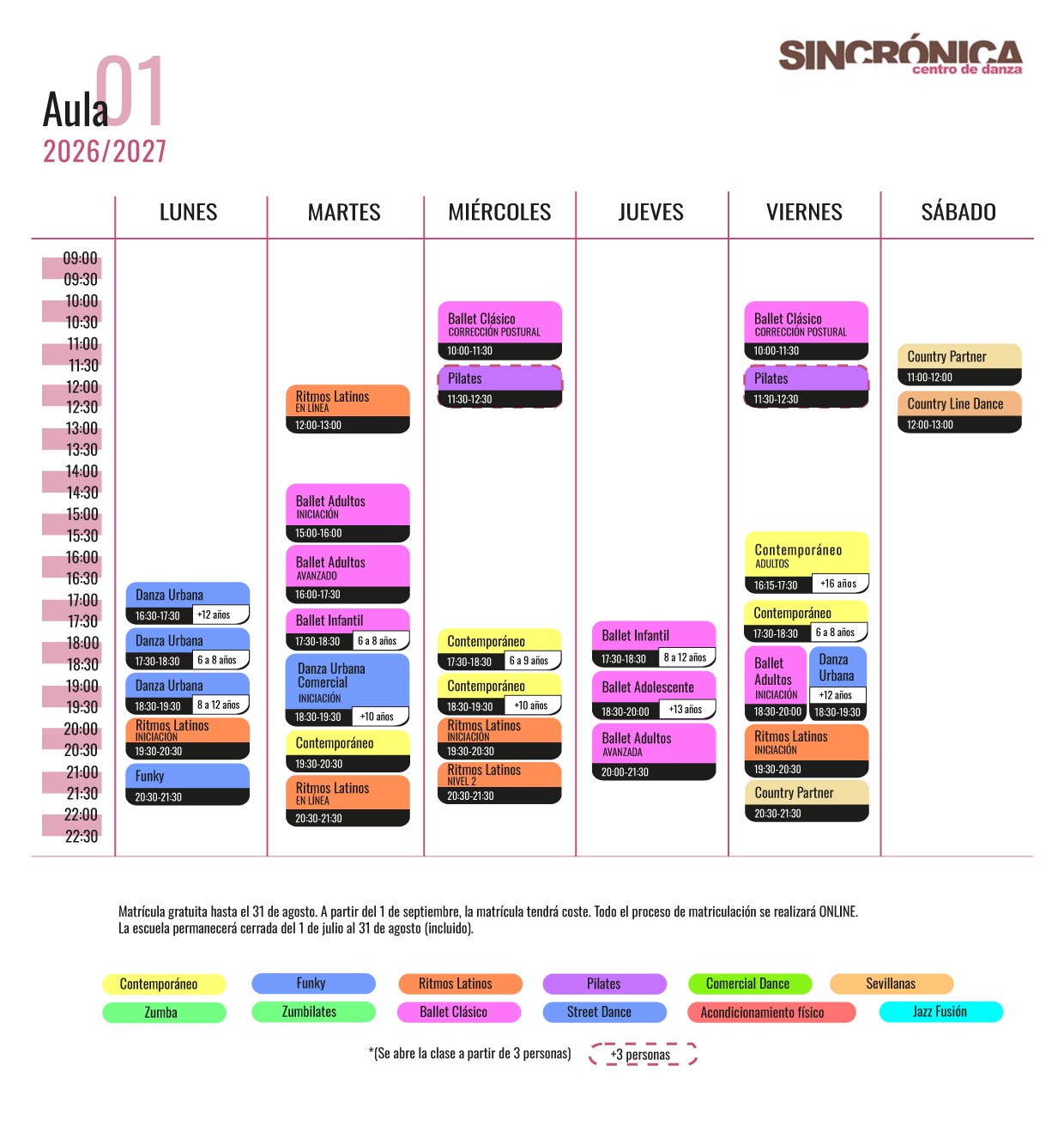 Horario Aula 01 SINCRONICA 26 27 10 09 v2